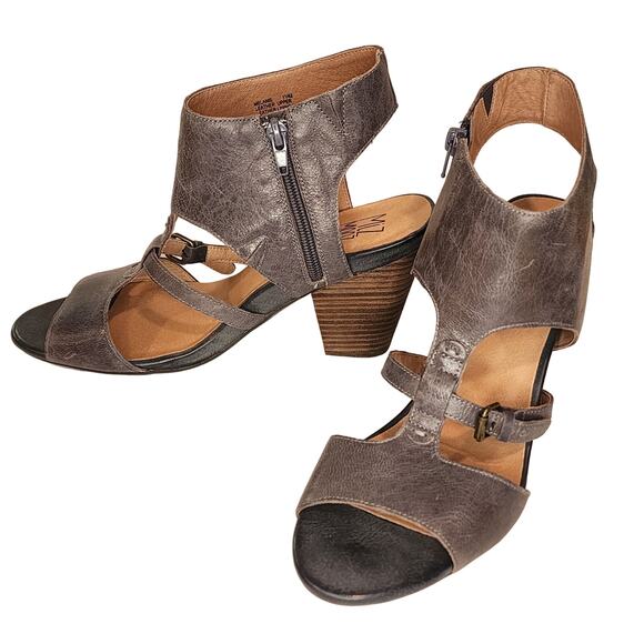 Miz Mooz Womens Melanie Sandal Heels Blue Gray, size 11 Reg. $160 - Picture 2 of 12